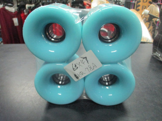 Light Blue 78A Longboard SKATEBOARD WHEELS set of 4