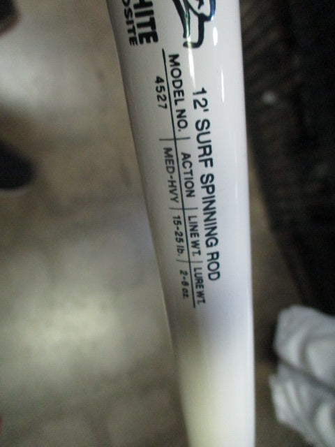 Used South bend SeaHawk Graphite 12' Surf Spinning Rod 4527