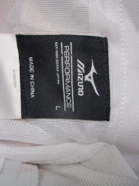 Used Mizuno White Knicker Bottom Pants Adult Size Large - stains