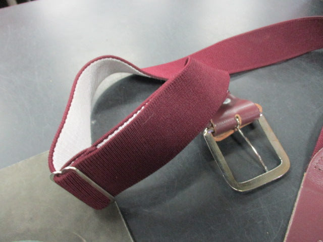 Load image into Gallery viewer, Used Champro Burgundy Adult Baseball Belt
