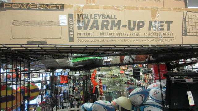 Load image into Gallery viewer, New Powernet 20' Wide Freestanding Adjustable Height Volleyball Warm Up Net
