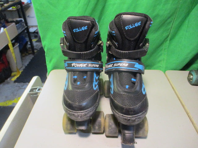 Load image into Gallery viewer, Used Power Superb Size 35-38 Kids Quad Roller Skates
