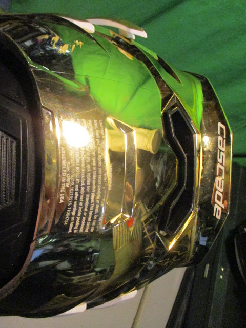 Used Cascade XRS Pro Metallic Gold Adjustable Lacrosse Helmet