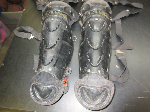 Load image into Gallery viewer, Used All-Star Catchers Shin Guards - Size 9-12
