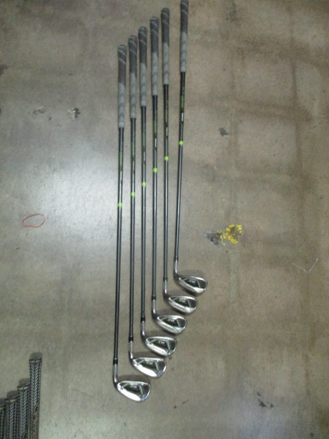 Load image into Gallery viewer, Used TaylorMade M2 6-PW AW RH A-Flex Graphite Shaft Iron Set

