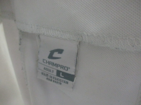 Used Champro Adult White Football Pants w/ Pads Size Large