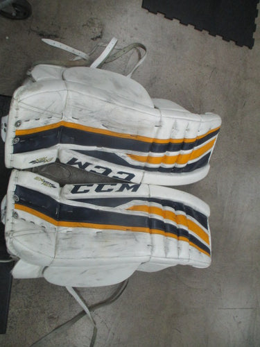 Used CCM Extreme Flex II Hockey Goalie Leg Pads Size 35