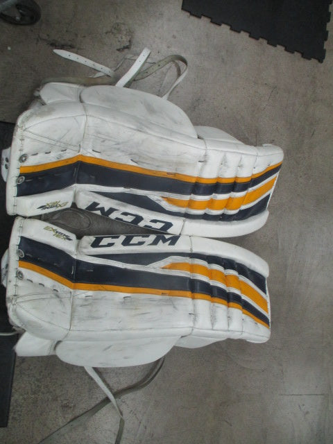 Used CCM Extreme Flex II Hockey Goalie Leg Pads Size 35