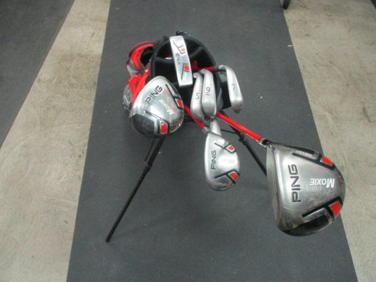Used Ping Moxie 8 Piece Junior Complete Golf Set w/ Bag