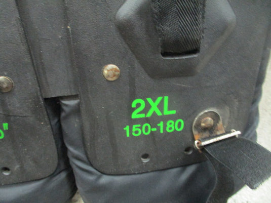Used Tag Battle Gear II Football Shoulder Pads Size Youth 2XL