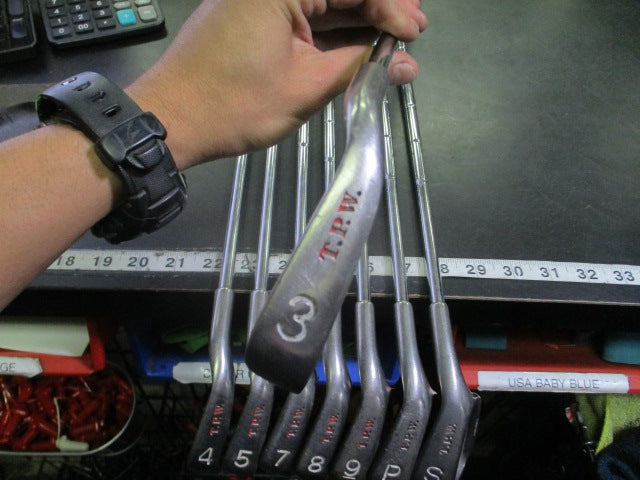 Load image into Gallery viewer, Used Pinseeker TPW 8pc Right Hand Iron Set 3-9i and P/Sw Missing 6i
