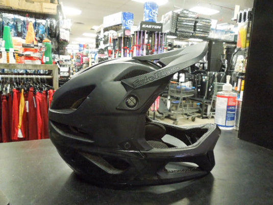 Used Troy Lee Designs Stage Enduro Race Bicyle Helmet in Stealth Midnight