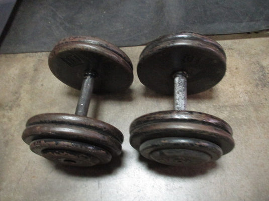 Used 55LB Fixed Dumbbell - Pair
