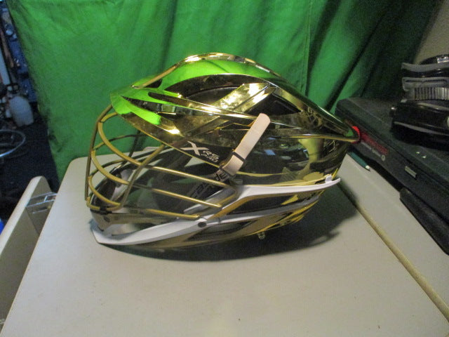 Load image into Gallery viewer, Used Cascade XRS Pro Metallic Gold Adjustable Lacrosse Helmet

