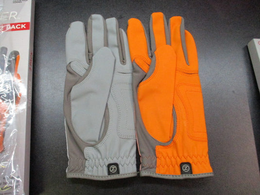 Zero Friction Stryker Golf Glove 2-Pack Men's Left OSFM - Grey & Orange