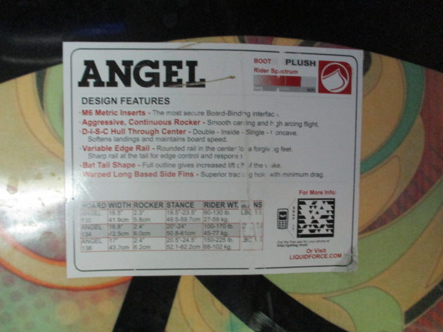 Load image into Gallery viewer, Used Liquid Force Angel 134cm WAKEBOARD 100-170lb rider Weight
