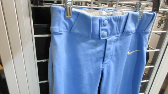 Used Nike Light Blue Open Bottom Baseball Pants Size Youth Small