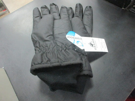 New Grand Sierra Tusser Snow Gloves Black Size Large