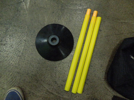 Used SEAOTTER Soccer Agility Poles Set of 5 with Carry Bag