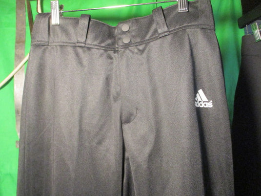 Used Adidas Black Adult Small Elastic Bottom BASEBALL PANT