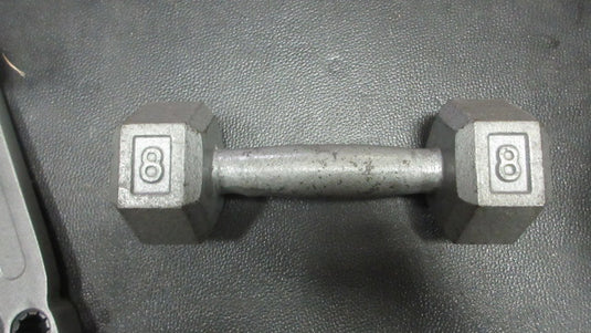 Used 8lb Cast Iron Dumbbell