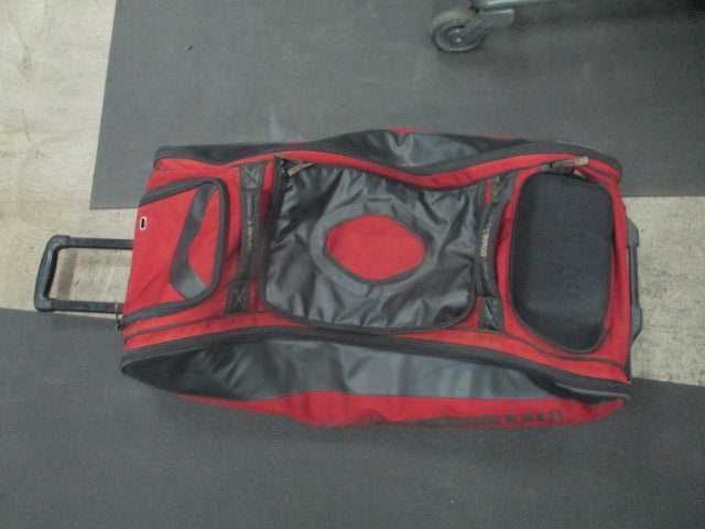 Load image into Gallery viewer, Used Bownet Red/Black Wheeled Baseball Catcher's Equipment Bag
