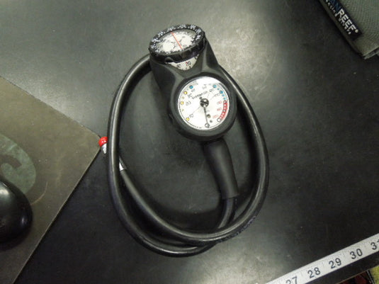 Used Sherwood Scuba Diving Analog Compass & Pressure Gauge Console