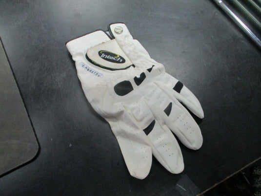 Used Intech Cabretta Golf Glove in White LH