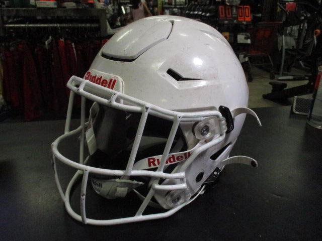 Load image into Gallery viewer, Used Riddell Speedflex White Football Helmet Size Youth Medium
