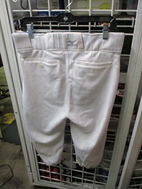 Used Mizuno White Knicker Bottom Pants Adult Size Large - stains