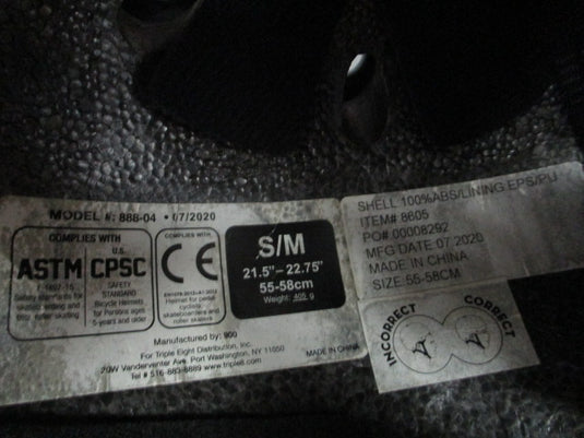 Used 80Six Grey Skate Helme Size S/M (55cm-58cm)