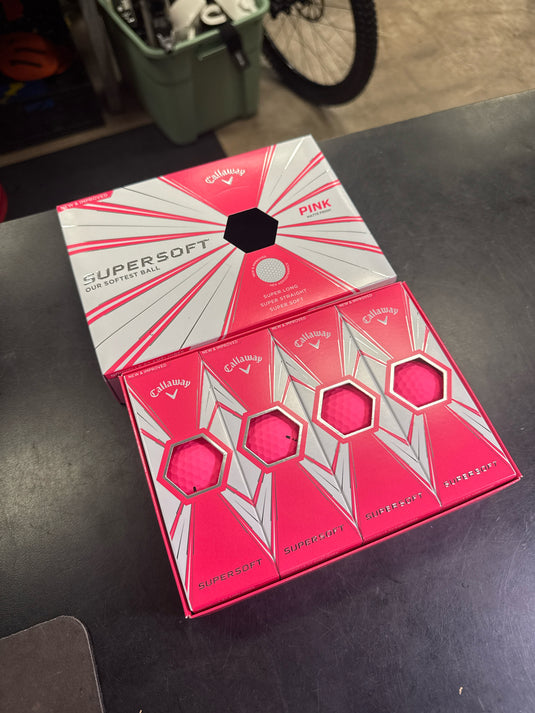 Like New Callaway Super Soft Matte Pink Ladies Golf Balls 12pk
