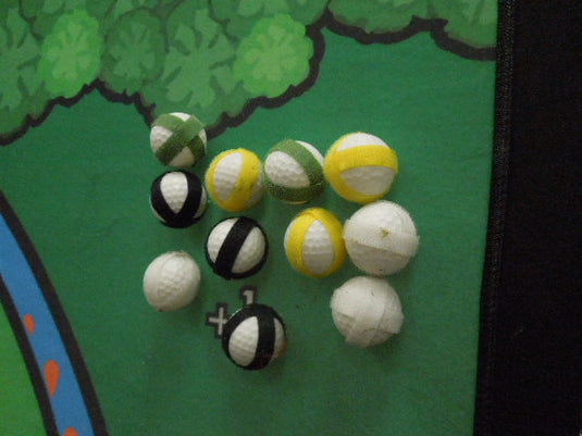 Used Battle Golf Chipping Game and Training Device Mat Stand and 11 Velcro Balls