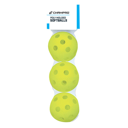New Champro 12" Whiffle Softball 3- Pack