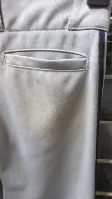Load image into Gallery viewer, Used Nike Blue Piping Grey Open Bottom Pants Youth Size XS - wear
