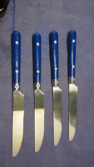 Used Coleman Max Stainless Steel Silverware Set - 4 forks, 4 knives, & 4 spoons