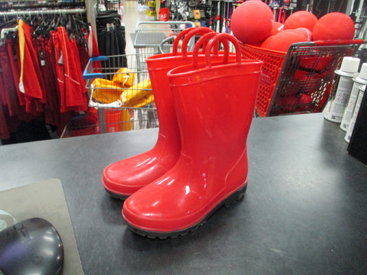 Used Zoogs Red toddler water boots size 11T
