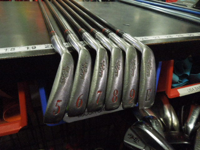 Load image into Gallery viewer, Used Vintage Ben Hogan Edge CFT 6pc Right Hand Iron Set 5-9 I and E Wedge
