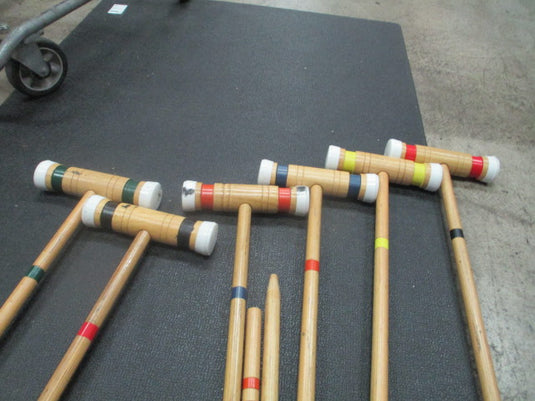 Used 6-Player Complete Croquet Set