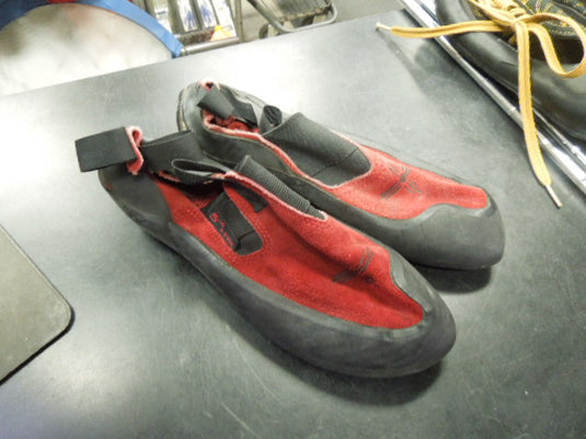 Used Adidas 5.10 Stealth C4 ASYM Red Suede Climbing Shoe Size 10