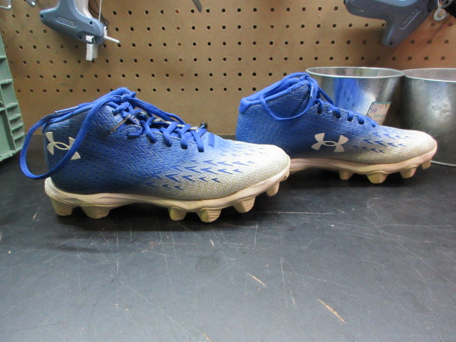 Load image into Gallery viewer, Used Under Armour Spotlight Franchise 4.0 RM Football Cleats - Size Youth
