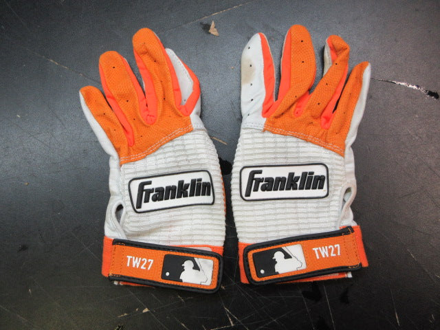 Load image into Gallery viewer, Used Franklin Batting Gloves - Size Adult Medium - TW27
