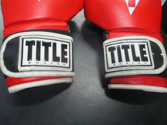 Used Title Boxing Gloves Size Medium (Has Wear)