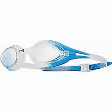 New TYR Hydra Flare Adult Swim Goggles - Clear/Blue