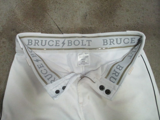 Used Bruce Bolt Baseball Shorts in White and Maroon Size Small