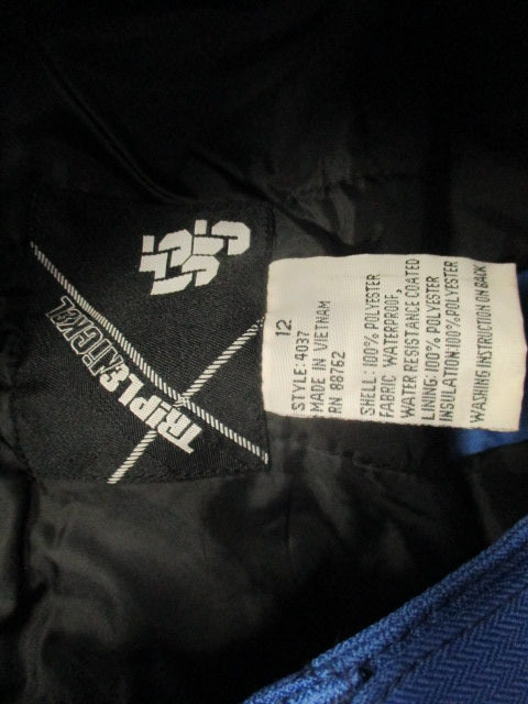 Used Triple Nickel 555 Blue Snow Pants Size 12