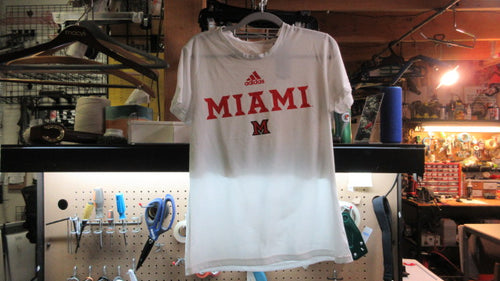 Adidas Miami Red Hawks Short Sleeve Shirt - Size Medium