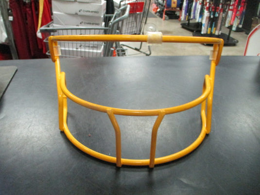 Used batting helmet mask in yellow with hardware