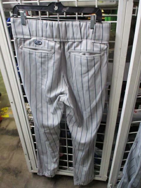 Load image into Gallery viewer, Used Rawlings Blue and Grey Striped Elastic Bottom Pants Adult Size 34 - 33
