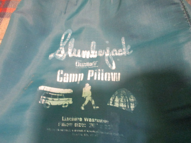 Load image into Gallery viewer, Used Lumber Jack 20" X 20" Camping Pillow
